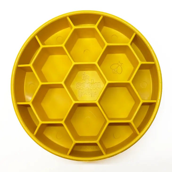 Honeycomb Design Ebowl Enrichment Slow Feeder Bowl For Dogs SodaPup - malibudjango